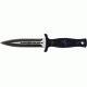 Colt Boot Knife Fixed Blade Knife, 4.75in, Stainless Double Edged Dagger, Black G10 Handle CT350