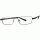 Columbia Gifford Single Vision Prescription Eyeglasses - Frame Matte Gunmetal/Black, Size 54/16mm CBGIFFORD01