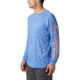 Columbia Terminal Tackle Heather Long Sleeve Shirt - Mens, Vivid Blue Hthr, Jupiter Logo, 2XL, 170942-487-XXL