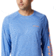 Columbia Terminal Tackle Heather Long Sleeve Shirt - Mens, Vivid Blue Hthr, Jupiter Logo, 2XL, 170942-487-XXL