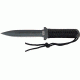 Combat Ready Boot Knife Black Fixed Blade Knife, 5.5in, Black Cord Wrapped Handle CO011