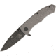 Combative Edge G1 Framelock Folding Knife,4in,Drop Point,Bead Blast Titanium Handle CBE00448
