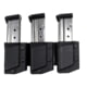 Comp-Tac Tri-Mag Pouch, Slick, Size 11 - Sig Sauer P365, P226 9/40, Springfield XD 9/40, Walther PPQ 9/40, Left Side Carry/Right Hand Shooter, Black, Mag Size 11, C62511SL0LBKN