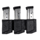 Comp-Tac Tri-Mag Pouch, Standard, Size 1 - 1911 Single Stack, Kahr, Springfield XD-S, Sig P220, Left Side Carry/Right Hand Shooter, Black, Mag Size 1, C62501000LBKN