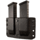 Comp-Tac Twin Warrior Mag Pouch OWB Kydex, Size 4 - Glock 9/40 Double Stack, .45 GAP, Black, C70904000NBKN
