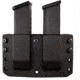 Comp-Tac Twin Warrior Mag Pouch OWB Kydex, Size 4 - Glock 9/40 Double Stack, .45 GAP, Black, C70904000NBKN