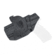Rounded OWB KYDEX Paddle Holster, FNH 509 Compact, Right Hand, Black, FNS-FN509CMPCT-BK-RH-OWBPDL