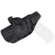 Rounded OWB KYDEX Paddle Holster, Ruger American Compact 9mm, RH, Carbon Fiber, RGR-AMRCNCMPCT9-CF-RH-OWBPDL