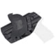 Rounded OWB KYDEX Paddle Holster, Sig Sauer P229 w/Rail, Left Hand, Black, SSR-P229WRL-BK-LH-OWBPDL