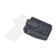 Rounded Tuckable IWB KYDEX Holster, 1911 3.5in Officer Model, Non-Rail, Non-Sig, Ambidextrous, Black, CEX-191135NR-BK-TUCK