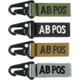 Condor Outdoor Blood Type Key Chain 4 Pcs/Pack, ABpos, Olive Drab, 239AB+001-1