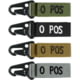Condor Outdoor Blood Type Key Chain 4 Pcs/Pack, Opos, Black, 239O+002-2