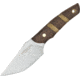 Condor Tool and Knife Headstrong Knife, 7.63in Overall, 3.5in Satin 1095Hc Steel Blade, Walnut Handle With Recessed Wire Wrapping, Brown Leather Sheath, CTK2813-4.0HC