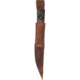 Condor Tool and Knife Indigenous Puukko Knife, 8.5in Overall, 3.75in Condor Classic Finish 1095Hc Steel Blade, Walnut Handle, Brown Leather Sheath, CTK2811-3.9HC
