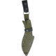 Condor Tool and Knife K-Tact Kukri Knife Army Green Knife, 15in Overall, 9.5in Satin 1075Hc Steel Blade, Green Canvas Micarta Handle, SS Pommel, OD Green Kydex Sheath, CTK1812-10