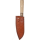 Condor Tool and Knife Kondoru Santoku Knife Kitchen Knives, 11.5in Overall, 6.25in Blasted Satin 1095Hc Steel Blade, Hickory And Walnut, CTK5000-6.5
