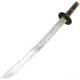 Condor Tool and Knife Kondoru Wakazashi Fixed Blade Knife, 16.875in, 1075 Carbon Steel, Standard Edge, Brown, Walnut Handle, CTK1013-16.75HC