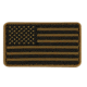 Condor Outdoor PVC Mini US Flag Patch, 6 pcs/pack, Coyote Brown, 181014-498