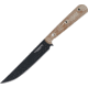 Condor Tool and Knife Skirmish Knife, 10.5in Overall, 5.5in Black Traction Coated 1075Hc Steel Blade, Natural Canvas Micarta Handle, Black Kydex Molle Compatible Sheath, CTK1815-5.6