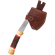 Condor Tool and Knife Country Backroads Axe, 12.25in Overall, 4.13in Satin 1075HC Steel Axe Head w/ 4.25in Cutting Edge, American Hickory/Stacked Leather Handle, Leather Sheath, CTK2853-4.1-HC
