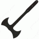 Condor Tool and Knife Double Bit Throwing Axe, Black Blade CTK4011BT