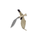 Condor Tool and Knife K-Tact Kukri Knive Army Desert, 1075 High Carbon Steel Blasted Satin Blade, Micarta Handle, CTK1805-10