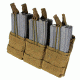 Condor Outdoor Triple Stacker Open-Top M4 Mag Pouch, Coyote Brown, MA44-498