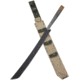 Condor Tool and Knife Yoshimi Machete Fixed Blade Knife, 19.13in, 1075HC Steel, Tanto, Black, Linen Micarta Handle, CTK1807-19.3