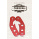 Cordova Handle, Side Plates Red Set, Aluminum, One Size, CCHSPR