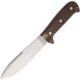 Cougar Creek Wilderness Survivor Knife, 10.5in Overall, 5.75in Satin 1095Hc Steel Blade, Python Canvas Micarta Handle, Brown Leather Sheath w/ Sharpening Stone, QC0113 PYTHON