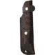 Cougar Creek Wilderness Survivor Line Knife, 10.5in Overall, 5.75in Satin 1095Hc Steel Blade, Black Linen Micarta Handle, Red Liners, Brown Leather Sheath, CCQC0113B