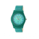 Crayo Womens Dazzle Leather-Band Watch w/Date, Teal, CRACR4102