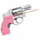Crimson Trace Lasergrip for S&amp;W J-Frame Round Butt Revolver, Front Activation, LG-105-PINK
