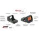 Crimson Trace RAD Open Reflex Red Dot Sight, 5 MOA Green Dot Reticle, Black, 01-01890