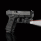 Crimson Trace Rail Master Pro - Universal Rail Mount Laser-LED Combo, Black, Red Laser CMR-205