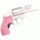 Crimson Trace Smith and Wesson, J Frame Lasergrip, Round Butt Lasergrip,Front Activation-Pink, Clam P 191531