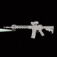 Crimson Trace Tactical Light for Picatinny or Similar Rail Equipped Long Guns with at least 2-3/4 in of rail length, 300 Lumen Green Laser, Black, CMR-300
