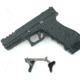Cross Armory Enhanced Flat Faced Trigger for Glock Frames Gen 1 - 4, Aluminum, 40cal, Black Finish, crGTdi40