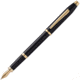 Cross Century II Black Lacquer Fountain Pen - Fine Point w/ 23K Gold Appointments, Black 4191FF