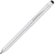 Cross Tech3+ Multifunction Pen - Black and Red Pen, Pencil, Stylus, Lustrous Chrome AT00901
