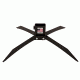 CTS Targets 2x4 X Ground Base, Black, 25in  L x 22in  Wx 8in  H, NSN N CTS-GBS-031