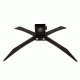 CTS Targets 2x4 X Ground Base, Black, 25in  L x 22in  Wx 8in  H, NSN N CTS-GBS-031