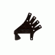CTS Targets 4x4 Folding Leg Bracket Stand, Black, 9.5in  L x 1in  W x 9.5in  H, NSN N CTS-FLBS-034