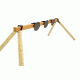 CTS Targets DIY 3 Target Plate Rack with 8in  Targets, Black, NSN N CTS-F3H8K-051