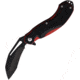 CUMA Knives BAMF Black/Red G10 Folding Knife, 4.25in Closed, 3in, Black Stainless Blade, Black/Red G10 Handle, CU001 BF210791