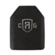 Custom Armor Group AR1000 Rhino Coated Level III Stand Alone Steel Armor Plate, 10.125in x 13.25, AR1000-SAPI-L