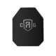 Custom Armor Group AR1000 Rhino Coated Level III Stand Alone Steel Armor Plate, Shooters Cut, 10in x 12in, AR1000-FC-10X12