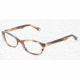 D&amp;G DD1218 Single Vision Prescription Eyewear 1572-4917 - Striped Havana 
