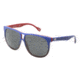 D&amp;G DD3076 Sunglasses 196987-5911 - Blue Gradient on Red Frame, Gray Lenses