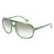D&amp;G Sunglasses DD8076 16938E-5817 - Green Striped Transparent Frame,  Green Gradient Lenses, 58mm Lens Diameter